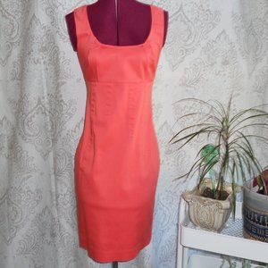 Lumiani International Collection S Orange Sleeveless Sheath Dress